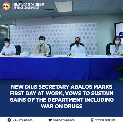 New DILG Secretary Abalos marks first day at work, vows to .